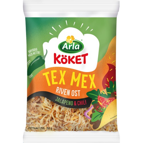 Riven Ost Texmex Jalapeno Chili 150g Arla Köket