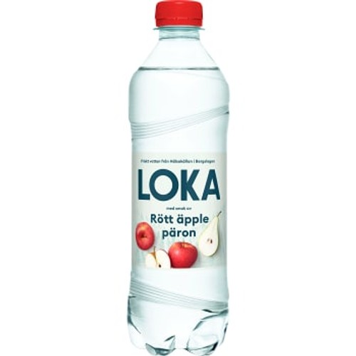 Vatten Kolsyrat Rött Äpple Päron 50cl Loka