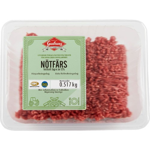 Nötfärs ca 500g Gudruns
