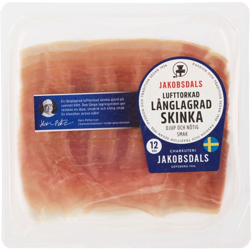 Lufttorkad Skinka Långlagrad 65g Jakobsdals