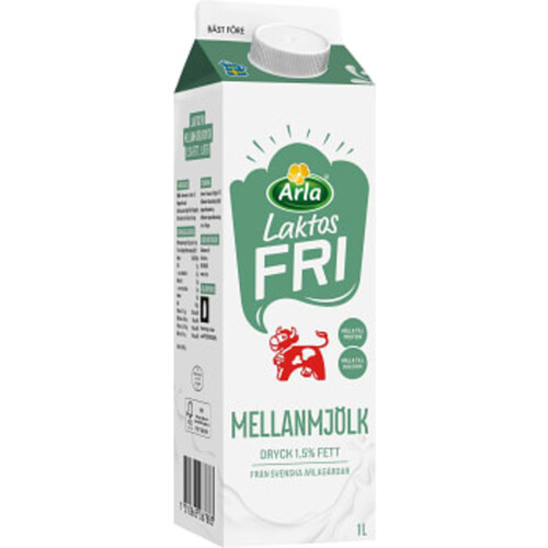 Mellanmjölkdryck Laktosfri 1,5% 1l Arla Ko®