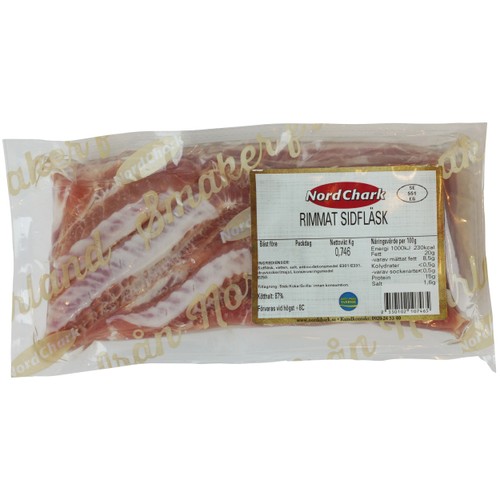 Rimmat Sidfläsk ca 650g Nordchark
