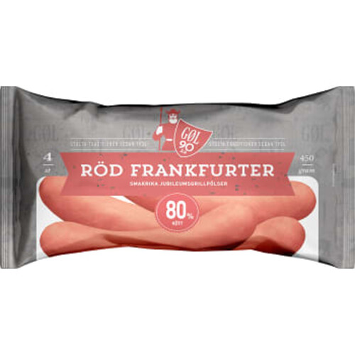 Frankfurter Röd 80% kötthalt 450g Göl