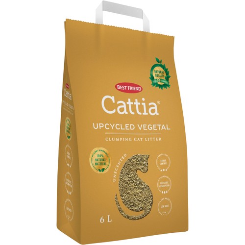 Kattströ Återbrukat Växtbaserat 2.5kg Cattia