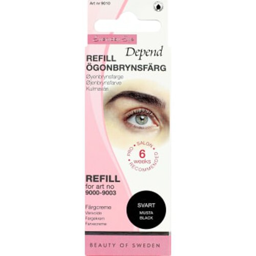 Ögonbrynsfärg Refill Svart 1-p Depend