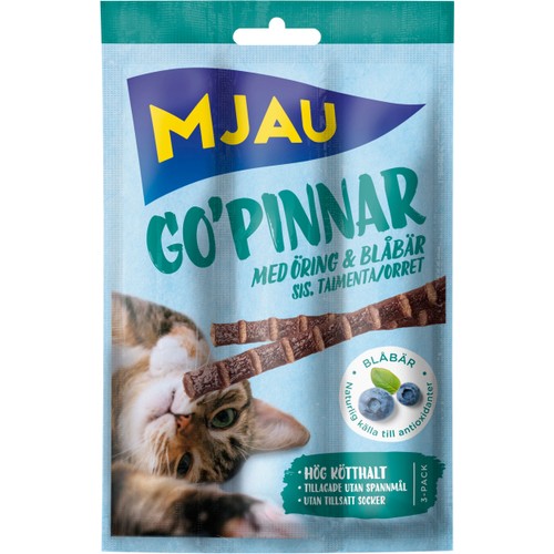 Kattsnacks Gopinnar med öring 15g Mjau