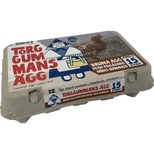 Ägg Bruna 15-pack Torggummans Ägg