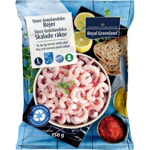 Skalade räkor L 150g Royal Greenland