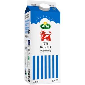 Färsk lättmjölk 0,5% 1,5l Arla Ko®
