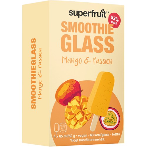 Smoothieglass Mango/Passion 4-pack 260ml Superfruit