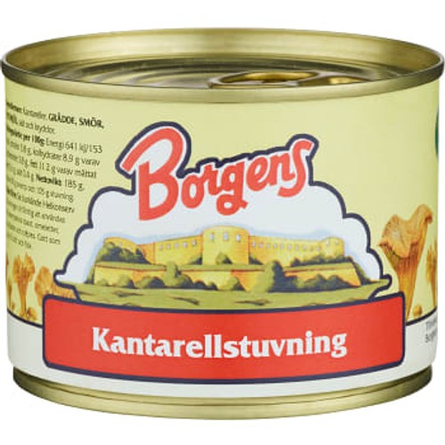 Gräddstuvade kantareller 200g Borgens