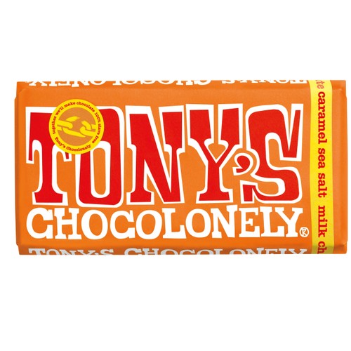 Choklad Karamell Ljus 180g Tony's Chocolonely