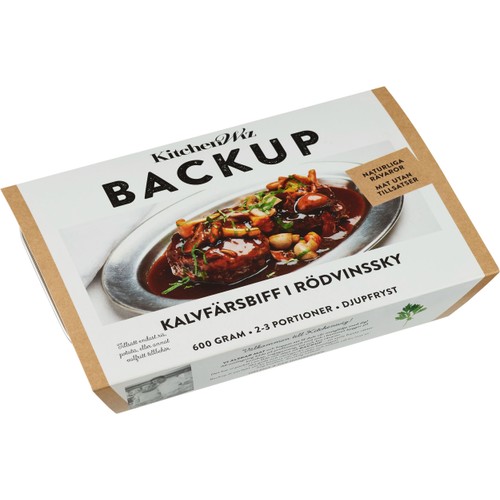 Kalvfärsbiff I Rödvinssky 600g Kitchenwiz Backup