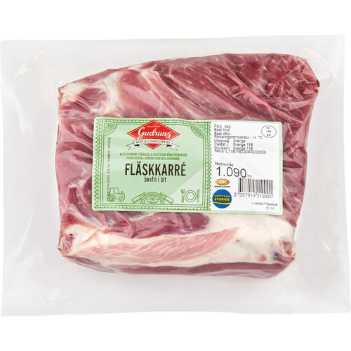 Fläskkarré Benfri I Bit ca 1000g Gudruns