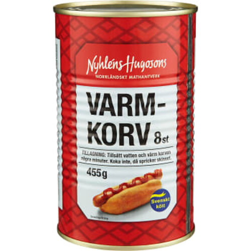 Varmkorv konserv 455G Nyhléns Hugosons
