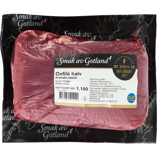 Oxfilé Färsk halv ca 1,1kg Smak av Gotland