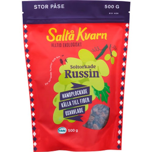 Soltorkade Russin 500g KRAV Saltå Kvarn