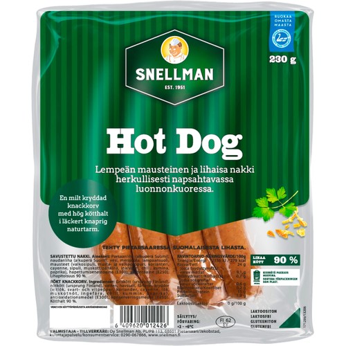 Hot Dog Knackkorv 230g Snellman