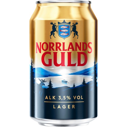 Öl ljus lager 3.5% 33cl Norrlands Guld