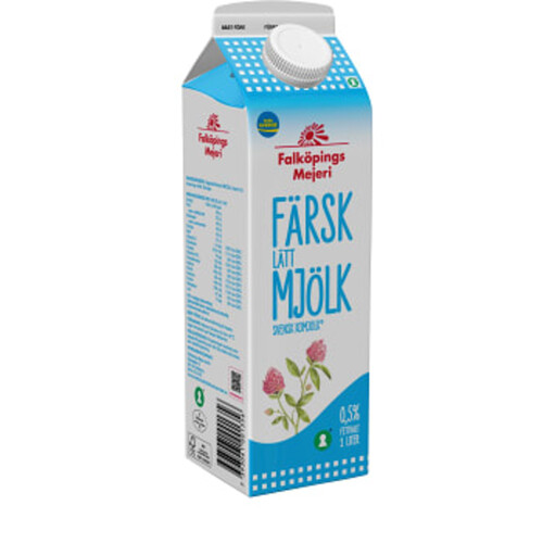 Lättmjölk 0,5% 1l Falköpings Mejeri