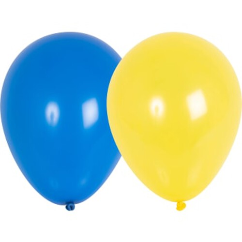 Ballong Blå/Gul 8-p Happy Party