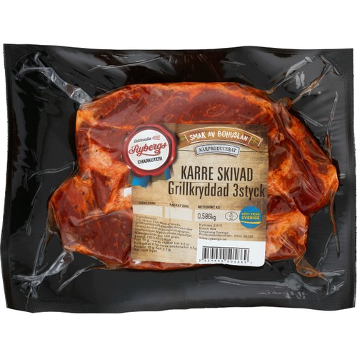 Karré benfri kryddad skivad 3-p ca 500g Rybergs