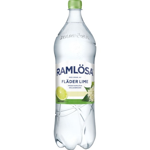 Kolsyrat vatten Fläder/Lime 1.5l Ramlösa