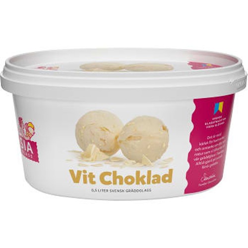 Gräddglass Vit choklad 500ml SIA Glass