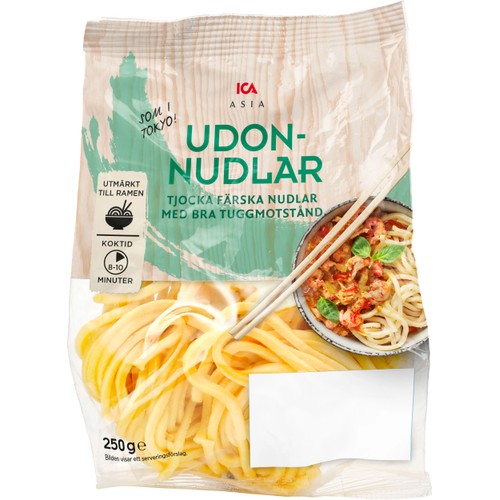 Udonnudlar Färska 250g ICA Asia