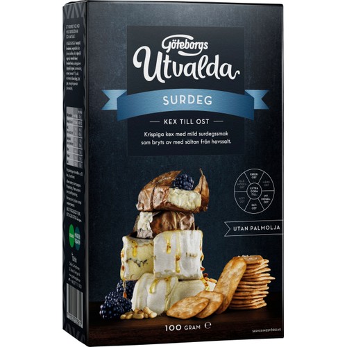 Surdegskex Utvalda med Havssalt 100g Göteborgs