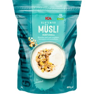 Glutenfri Musli Naturell 400g ICA