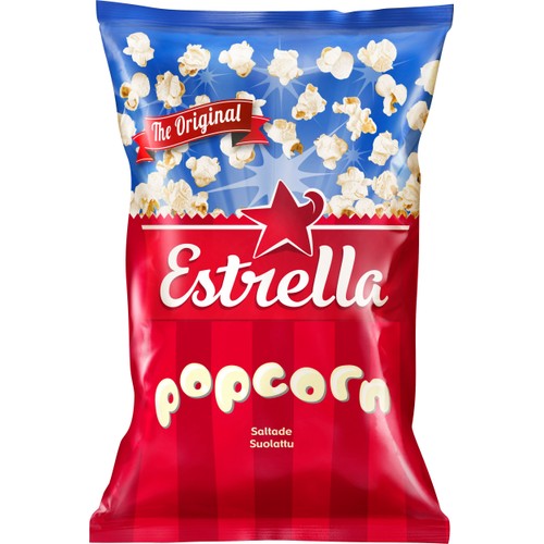 Popcorn Färdigpoppade Saltade 65g Estrella