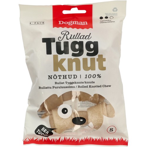 Tuggknut rullad Small 4-p 130g Dogman