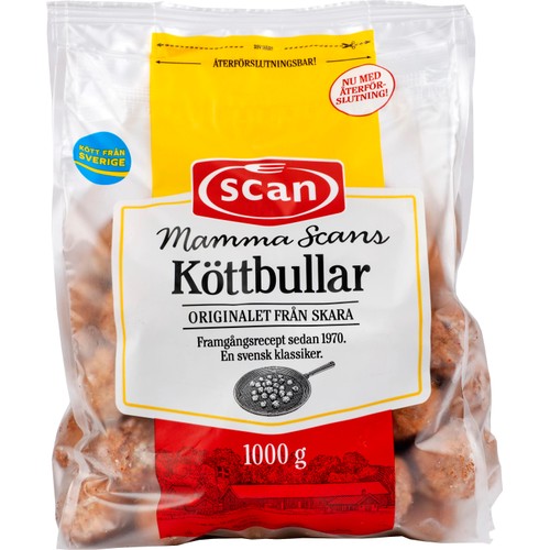 Köttbullar Mamma Scans 1kg Scan