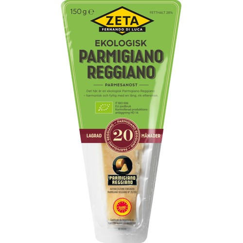 Parmesan Parmigiano reggiano Ekologisk 150g Zeta