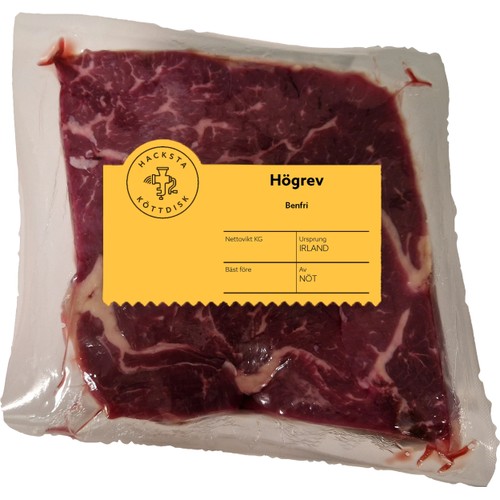 Högrev ca 800g Hacksta Köttdisk