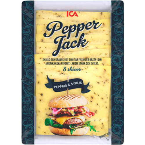 Ost Pepper Jack Skivad 20g 8-p ICA