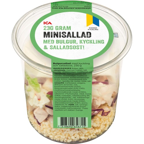Minisallad med Bulgur Kyckling & Salladsost 230g ICA