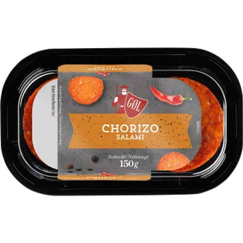 Salami Chorizo Skivad 150g Gol Pölser