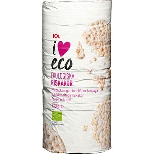 Riskakor 130g  ICA I love eco