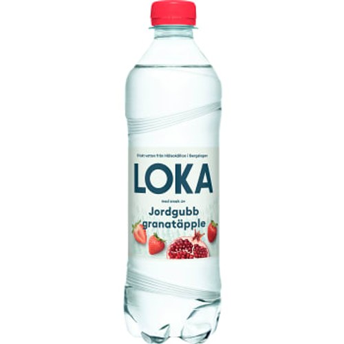 Vatten Kolsyrat Jordgubb Granatäpple 50cl Loka