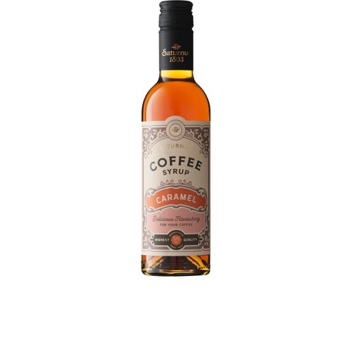 Kaffesirap Caramel 375ml Saturnus 1893