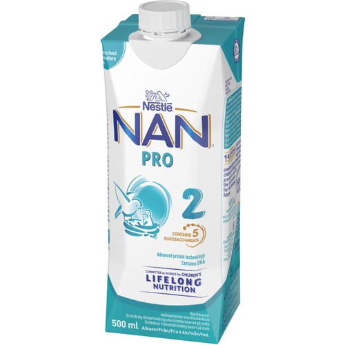 NAN Pro 2 drickfärdig 6m 500ml Nestle