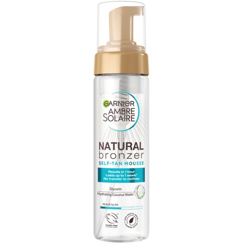 Solkräm Natural Bronzer Self Tan Mousse 200ml Ambre Solaire