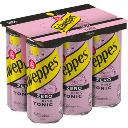 Mixer Pink Tonic Zero 6-pack Schweppes