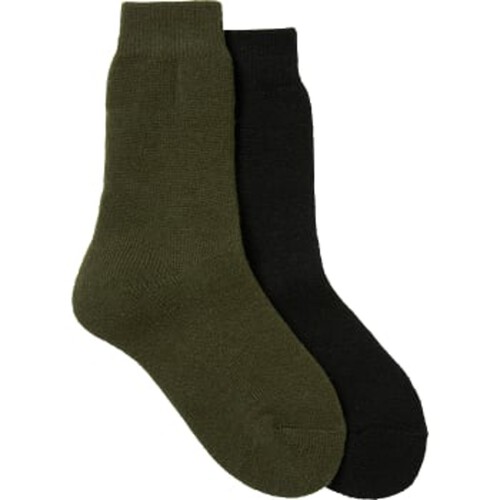 Thermosocka 2p grön/svart 30/34 mywear