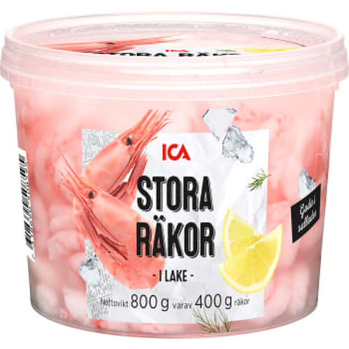 Räkor i lake stora 400g ICA