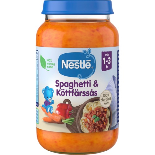 Barnmat Spaghetti & Köttfärsås 1år 220g Nestle