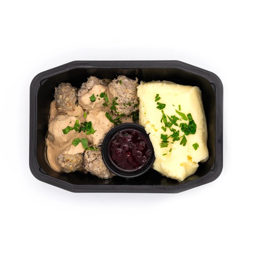 Ediths Köttbullar med mos, gräddsås & lingon 500g