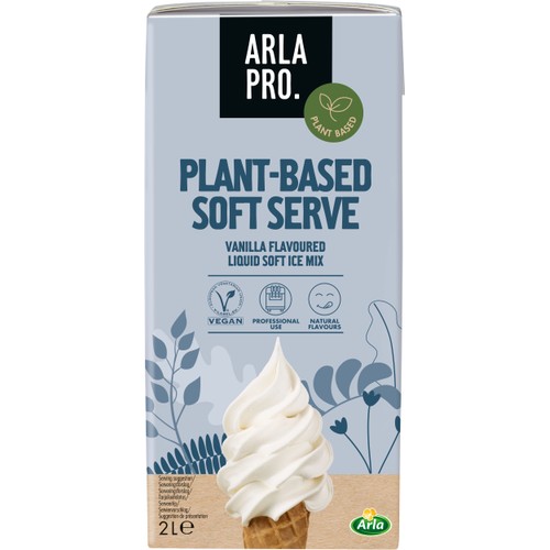 Mjukglassmix Växtbaserad Vanilj 2000ml Arla® Pro